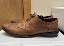 Mens NEXT Tan Leather Brogue
