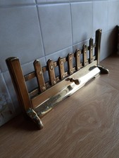 Decorative solid brass fire front fret grate for open or gas fire