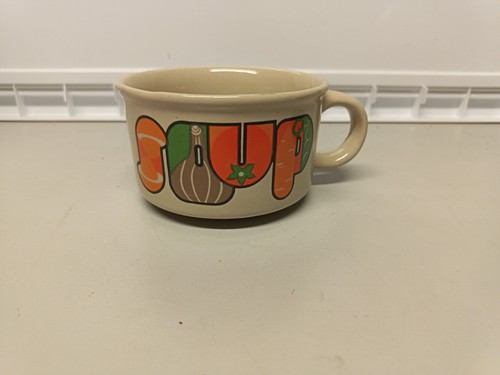 Retro vintage soup mug 1970s - -,