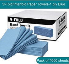 V Fold Paper Towels Blue