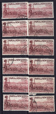 1952 Papua New Guinea PNG 2'6 Sheep Used 12 Stamps