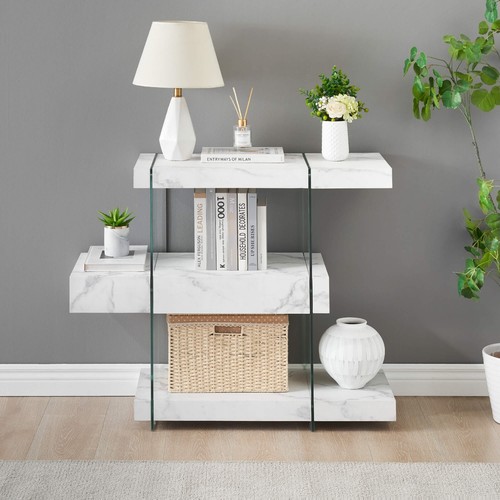 Ivinta glass console table - console,