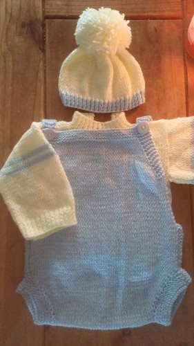 Hand knitted baby set - baby,