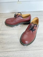 Classic Dr Martens Burgundy Leather Lace Up Shoes Size UK 5, Brand New, No tags