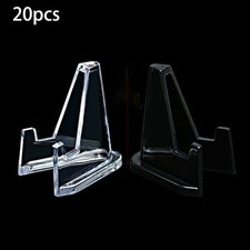 20X Clear Acrylic Plastic Display Stand Easel For Capsules Coin Pocket Watch
