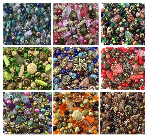 Mixed jewellery making beads - making,
