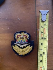 RAF officers cap/forage badge. Wire Embroiered.