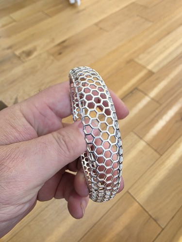 925 silver honeycomb bracelet - 925,