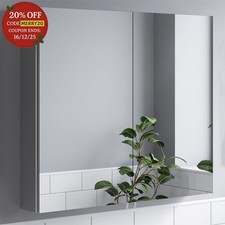 Bathroom Double Door Mirror