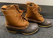 Ladies L. L. BEAN Brown Bean Boots Waterproof Ankle Boots UK 5.5 US 7 - CG P25