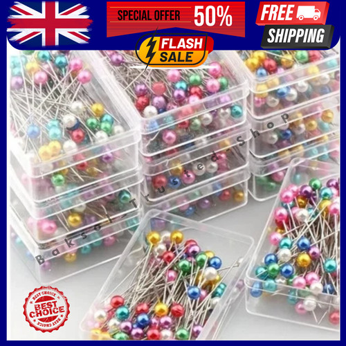 100 sewing pins multicolor - sewing,