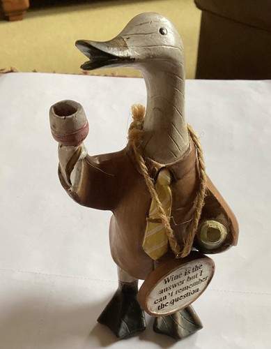 Wooden duck wine - wooden, duck: