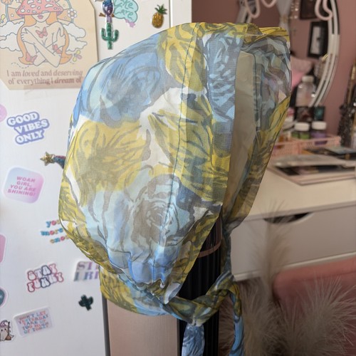 Vintage yellow blue ladies - vintage,