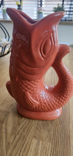 Coral pink gluggle jug - gluggle,