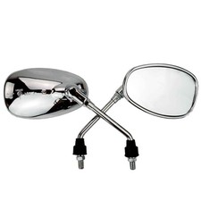 Mirrors Pair Chrome Fits Honda