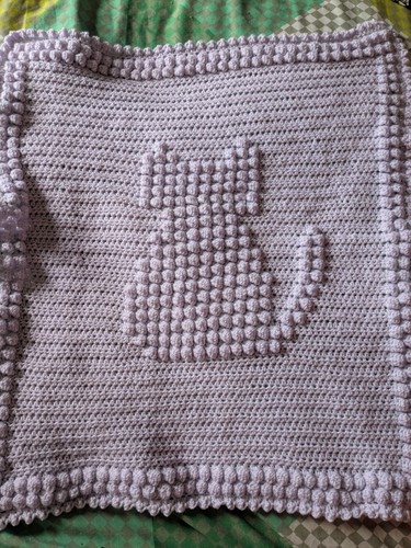 Pram blanket featuring cat - featuring, a
