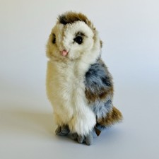 Living Nature Soft Toy Cuddly Plush Barn Owl Bird Stuffed Animal 7”