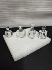 Mixed Lot of Glass Perfume Scent Bottles with Stoppers