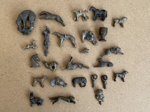 Lot unusual cast pewter - lot, of