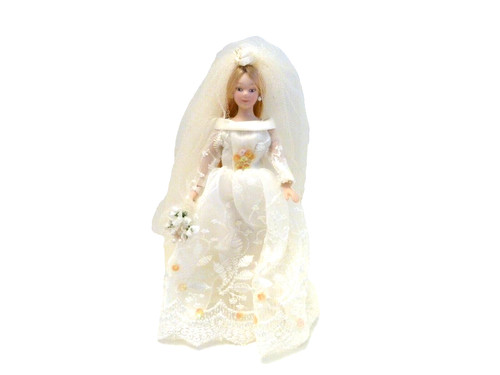 Dolls house doll bride - dolls,