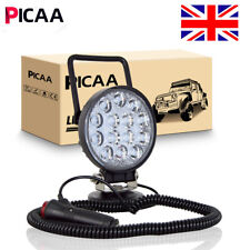 Portable Magnetic Base Round 42W LED Work Light Flood Truck Car Lamp 4X4 12V 24V