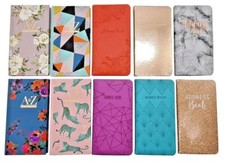 Telephone Address Book A-Z Index Hard Back Cover Slim Address - Birthday Book