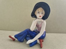 An Art Deco Style  Porcelain "Bathing Beauty" Figure / Pin Doll