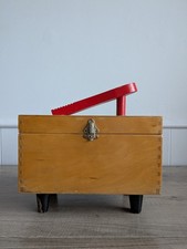 Vintage 1950s wooden shoe - wooden,
