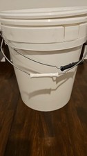 10 x 25Kg Buckets, Water Containers food grade White Inc Postage!