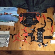 Parrot Bebop Drone + Matching Sky Controller, four batteries, accessories/spares