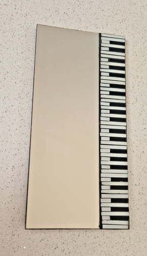Piano keyboard bar mirror - piano,