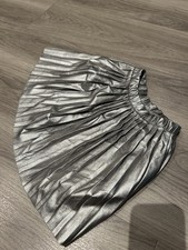 GIRLS ZARA SILVER SKIRT SIZE AGE 5-6 YEARS