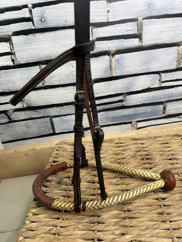 Plaited rawhide bossal - rawhide,