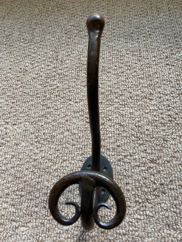 Large vintage iron coat - iron, hooks