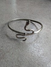 Egyptian real Silver Snake Bracelet / Bangle / Arm Band / Cuff Wrap - 8cm
