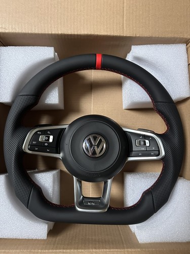Leather steering wheel - leather,