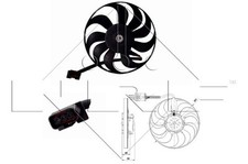 Genuine NRF Radiator Fan for