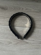 black braided silver headband