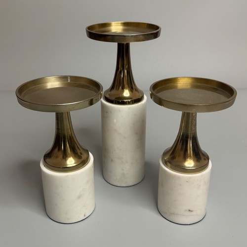 Set marble and brass - 3,
