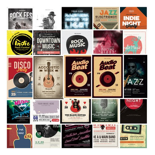 25x retro music rock - retro,