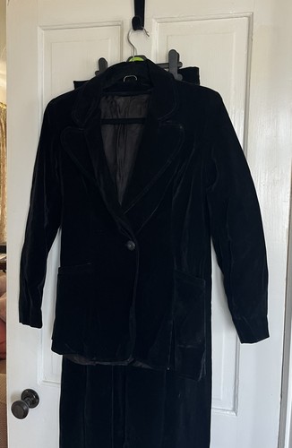 Vintage velvet skirt - vintage,