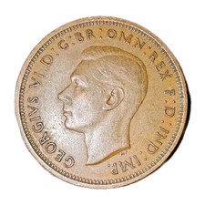 1946 UK Half Penny | Unique