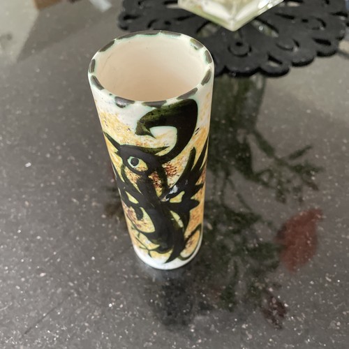 Celtic pottery cylinder vase - ,