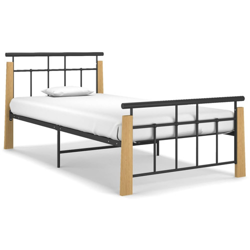 Bed frame black powder - black, powder-coated