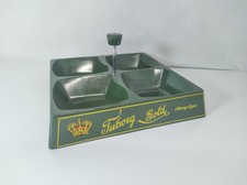 Vintage Tuborg Pilsener Green Snack Tray Beer Bar Pub Home Decor Man cave
