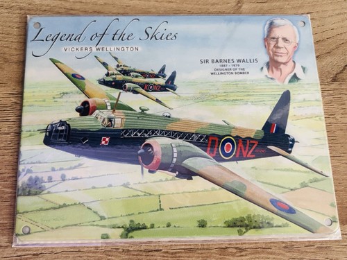 Vickers wellington metal sign - metal,