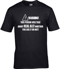 Real Ale Mens T-Shirt - Funny Hobby Statement Gift Beer Drink Alcohol Pub Bar