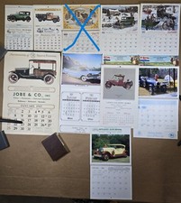 Vtg Classic Antique Car Wall Calendar Auto NOS 1974 1975 1978 1985 1987 1991