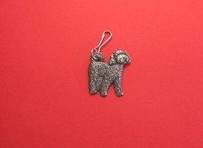 Cockapoo Dog Pewter Zipper