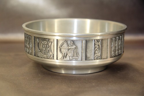 Konge tinn norway pewter bowl - tinn,